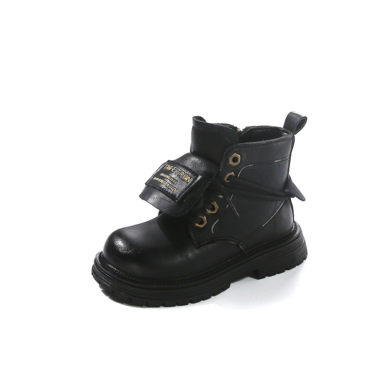 

Детские кожаные ботинки для детей TONYBEAR, черный