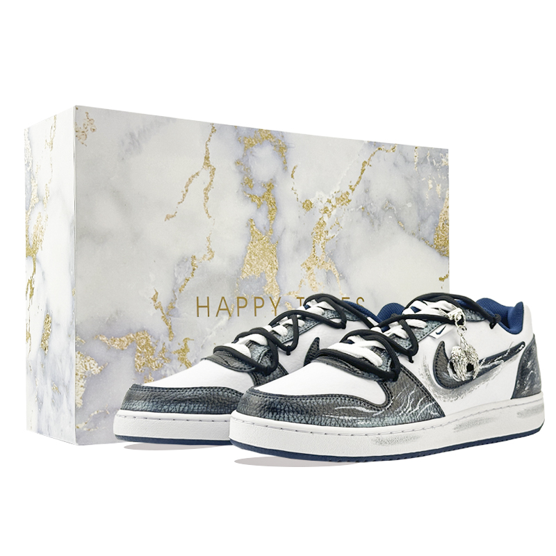 

Nike Кроссовки для скейтбординга мужские low top white/blue/silver