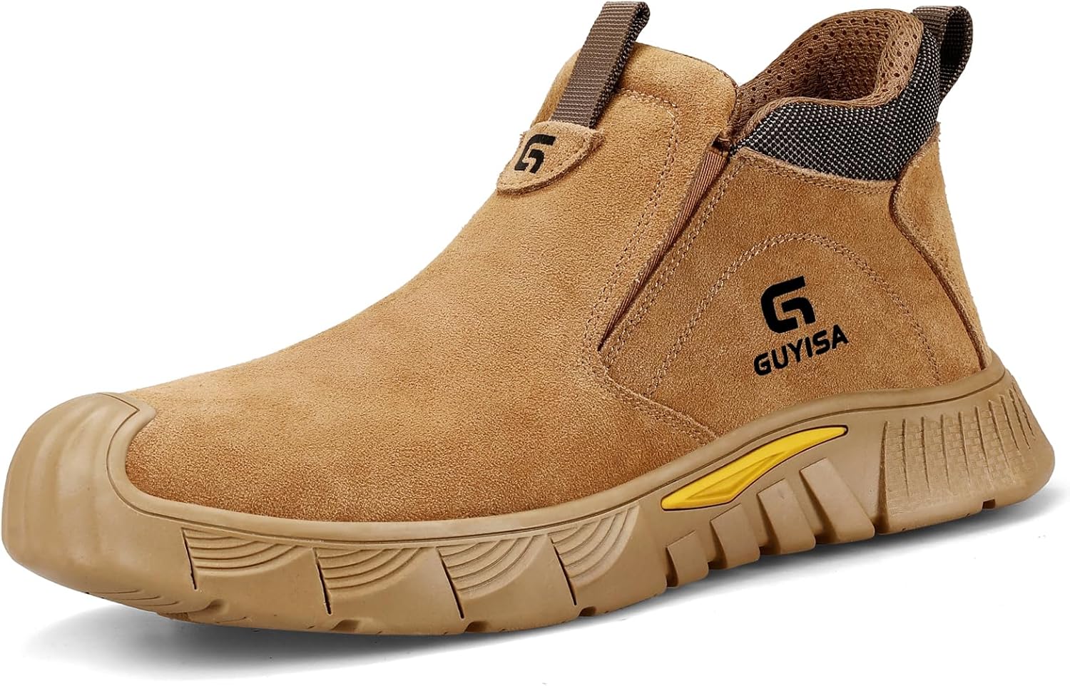 

Рабочие сварочные ботинки GLANOUDUN для мужчин, без шнурков, с металлическим носком, неразрушимые ботинки с металлическим носком, рабочая обувь сварщика для мужчин, огнестойкая защитная обувь для строительства, мужская рабочая и защитная обувь,...