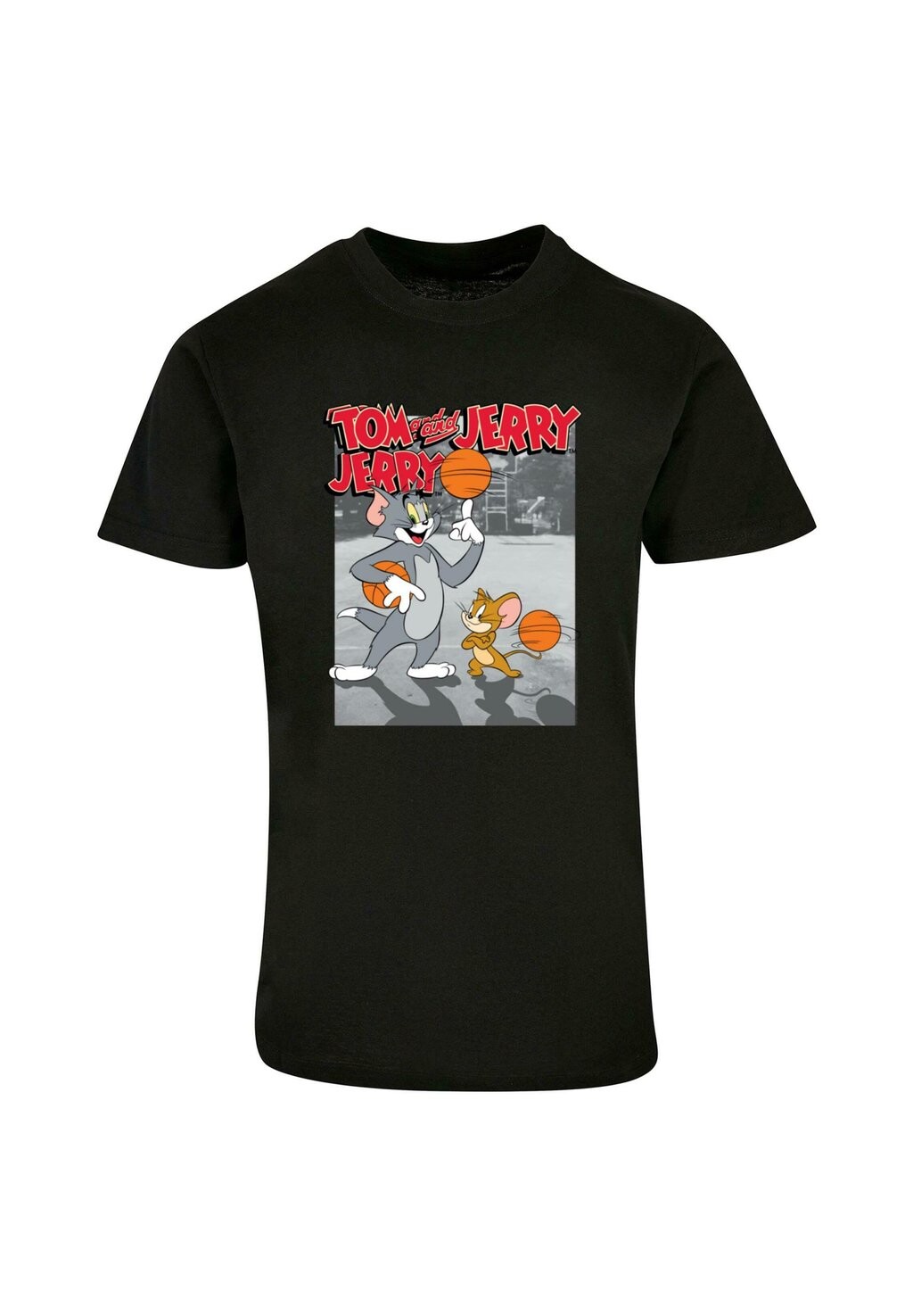 

Футболка с принтом TOM AND JERRY BASKETBALL BUDDIES ABSOLUTE CULT, черный