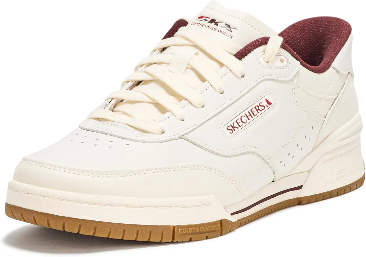 Мужские кроссовки Skechers Recoil Hands Free без шнурков, Natural Burgundy