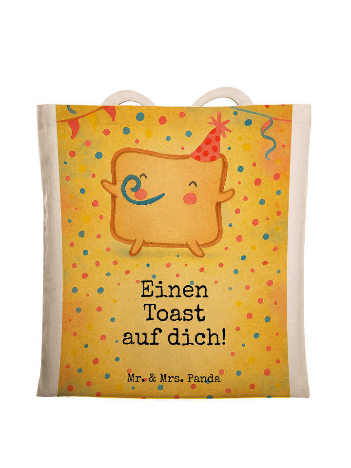 

Mr. & Mrs. Panda Сумка для покупок с дизайном Toast Party и надписью белого цвета