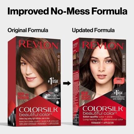 Натуральная краска для волос Colorsilk 5A Светло-пепельно-коричневый, Revlon — фото 3