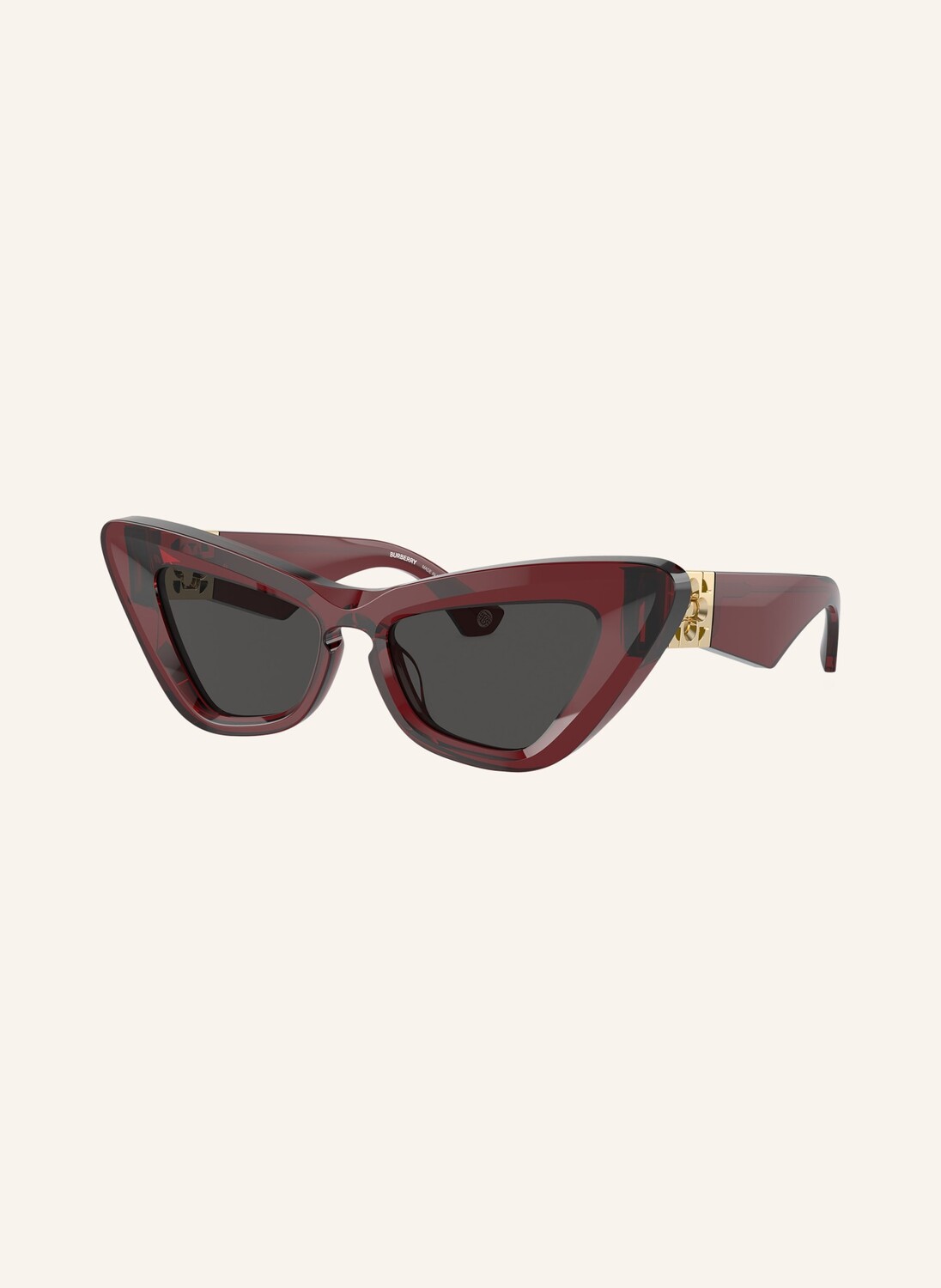 

Солнцезащитные очки be4421u BURBERRY, цвет 412887 - ROT/SCHWARZ