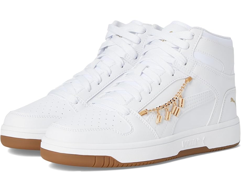 

Кроссовки PUMA Kids Rebound Layup, цвет Puma White/Puma White/Puma Gold