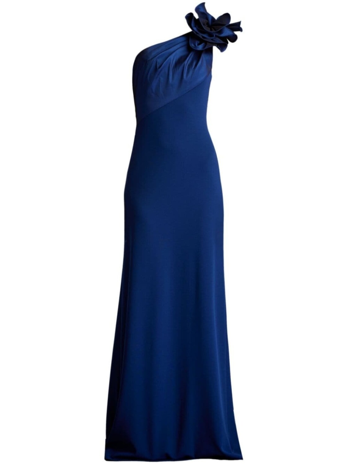 

Tadashi Shoji асимметричное платье с цветочной аппликацией, синий