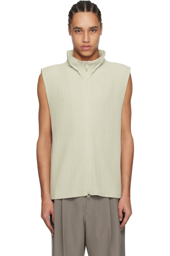 

Жилет Grey Monthly Color March HOMME PLISSÉ ISSEY MIYAKE, Серый, Жилет Grey Monthly Color March HOMME PLISSÉ ISSEY MIYAKE