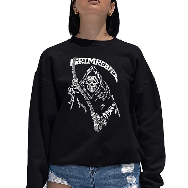 

Женский свитшот с принтом - Grim Reaper La Pop Art, Black, Черный, Женский свитшот с принтом - Grim Reaper La Pop Art, Black