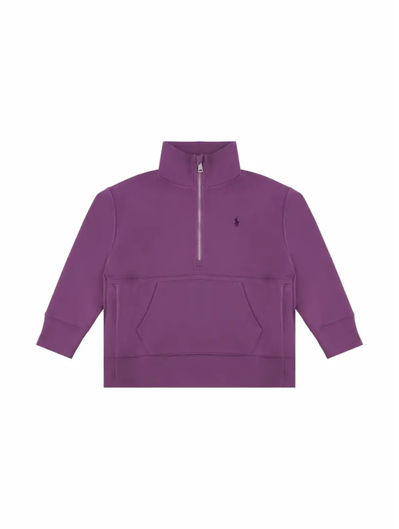 

Хлопковый свитер с логотипом Ralph Lauren, фиолетовый