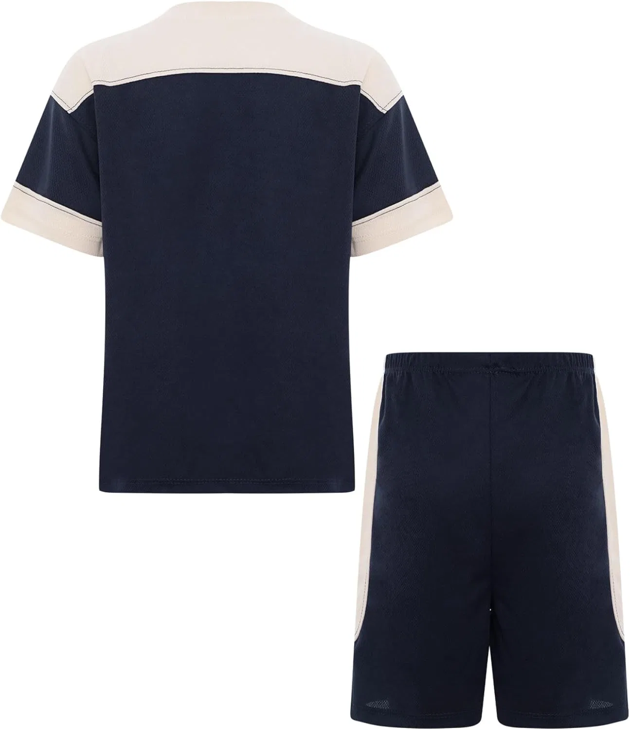 Детский спортивный костюм футбольный Loodgao, футболка и шорты, Navy Blue — фото 4