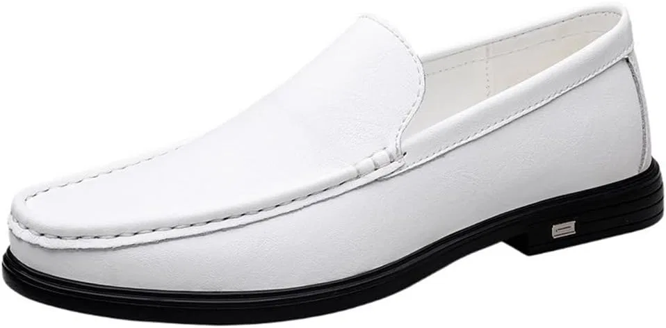 Мужские лоферы Slip On, легкие, нескользящие, белые DHFIRUFSHLO