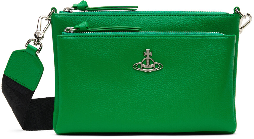 

Зеленая сумка-мессенджер Penny DB Pouch Vivienne Westwood