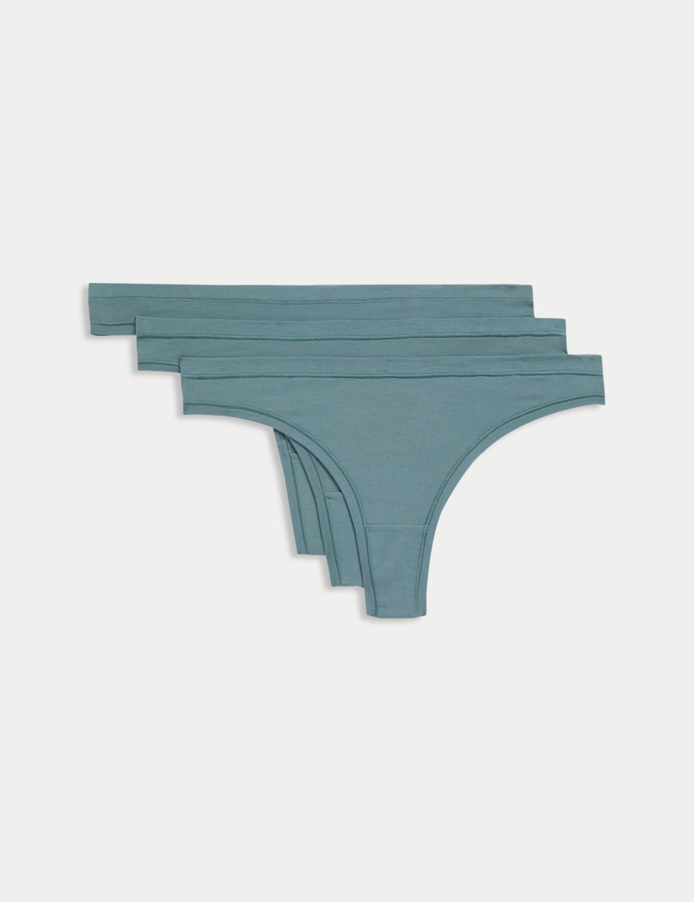 

3 пары стрингов Flexifit Modal Body by Marks & Spencer, дымчато-зеленый