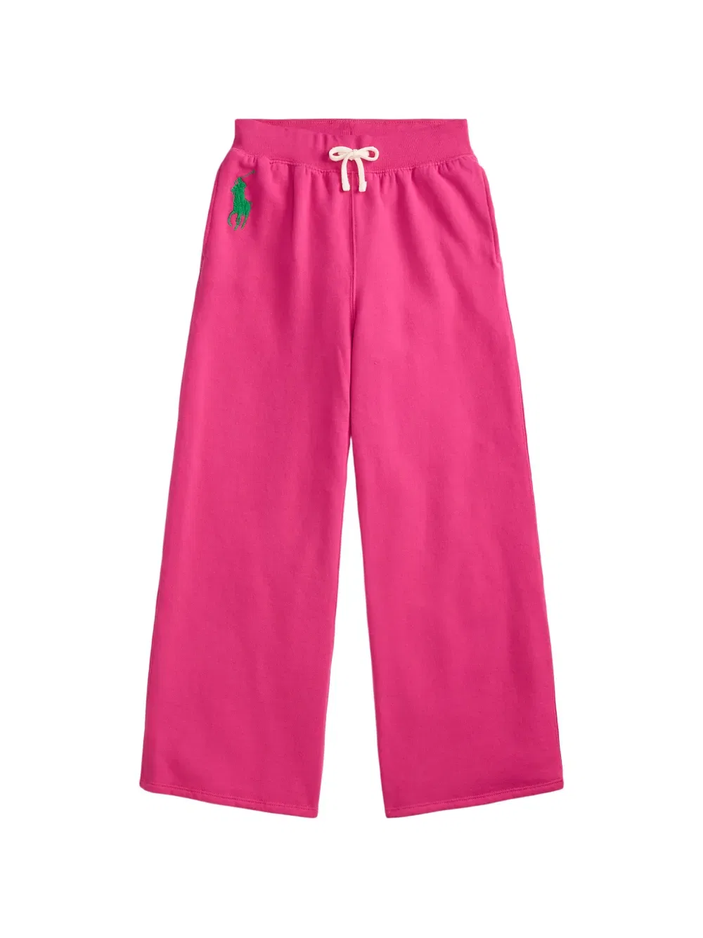 Спортивные брюки с вышивкой и завязками Polo Ralph Lauren Kids, розовый