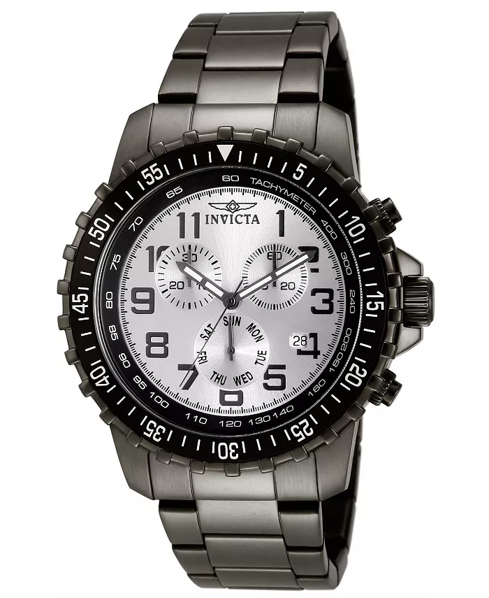 

Мужские часы 11370 Specialty Quartz Chronograph с серебристым циферблатом Invicta