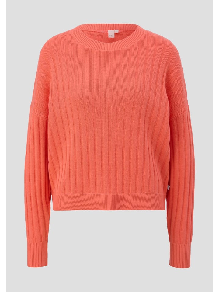 

QS Вязаный свитер цвета 2347_оранжевый