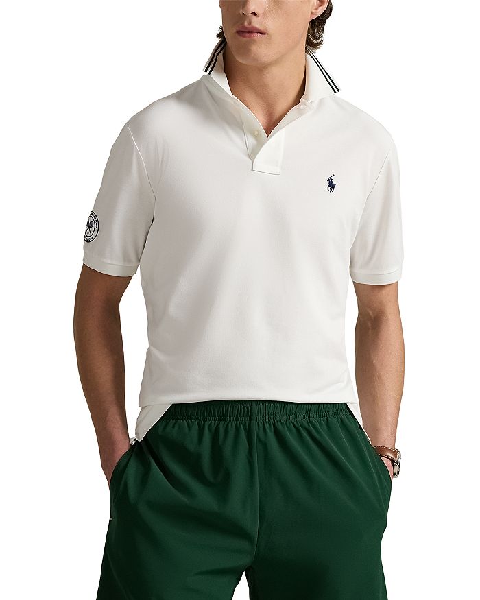 

Поло Wimbledon Classic Fit Stretch Polo Ralph Lauren, белый