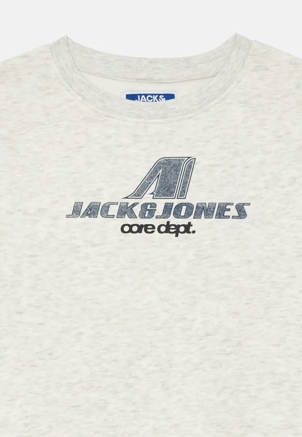 Толстовка с круглым вырезом и принтом jcotier Jack & Jones Junior, White Melange — фото 3