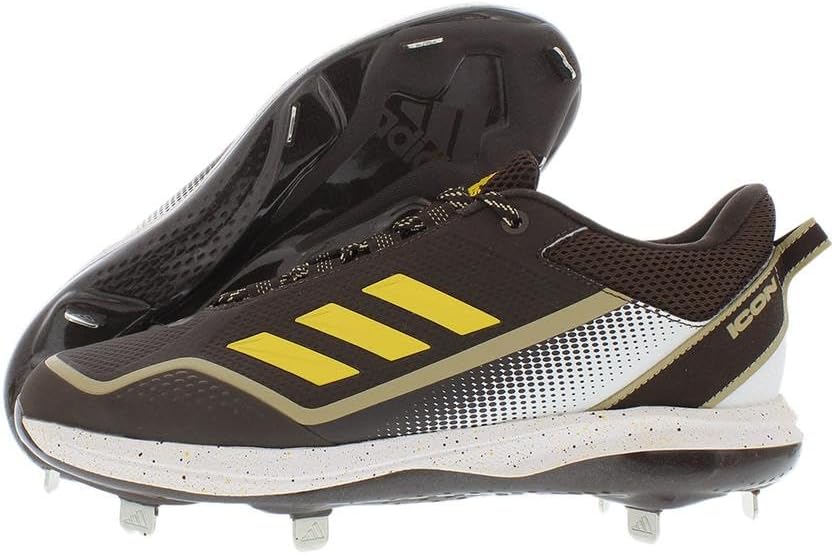 Мужские бейсбольные кроссовки Adidas Icon 7, коричневый — фото 4