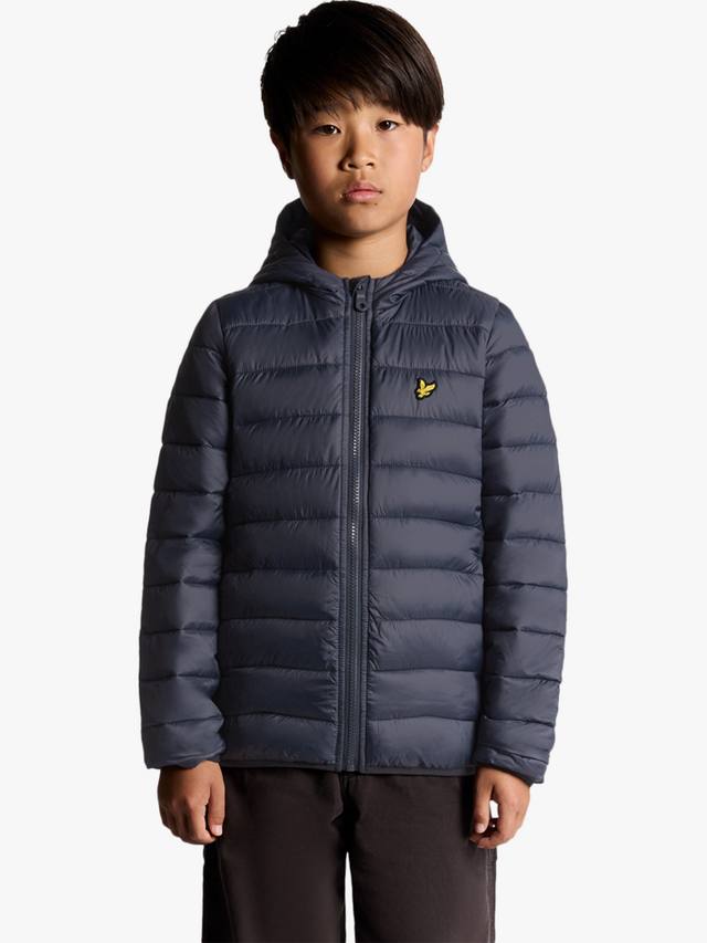 

Детская утепленная куртка с капюшоном Lyle & Scott, Z271 Dark Navy