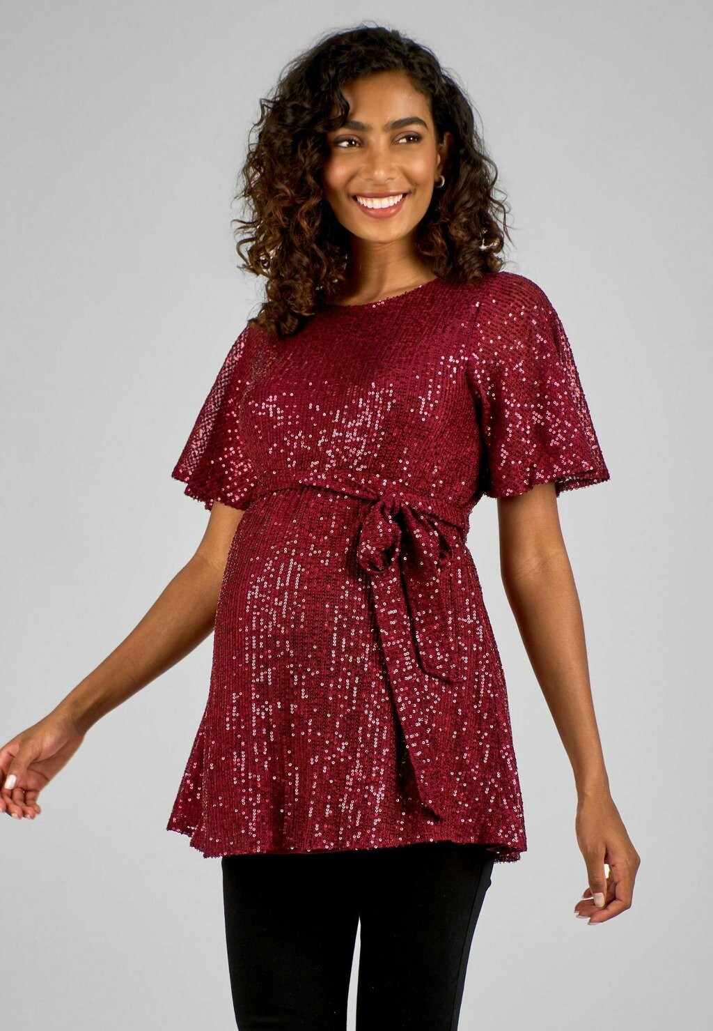 

Рубашка MATERNITY SEQUIN REGULAR FIT JoJo Maman Bébé, красный