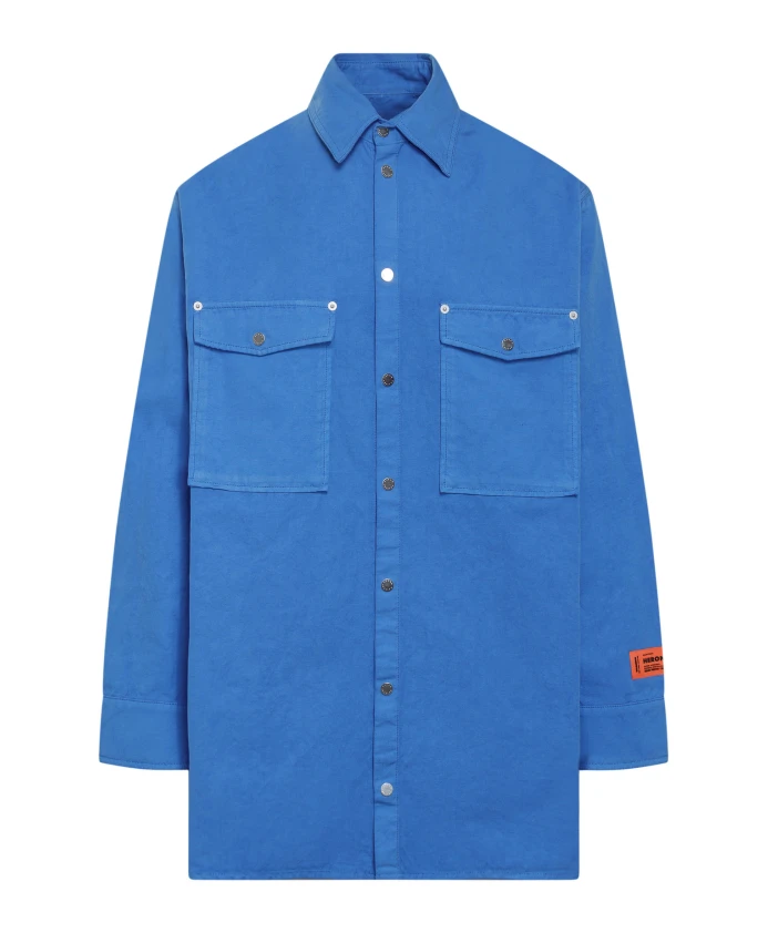 

Рубашка с длинными рукавами и карманом Heron Preston, синий