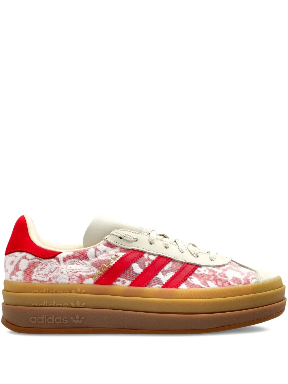 Кроссовки на платформе с цветочным принтом Adidas, красный