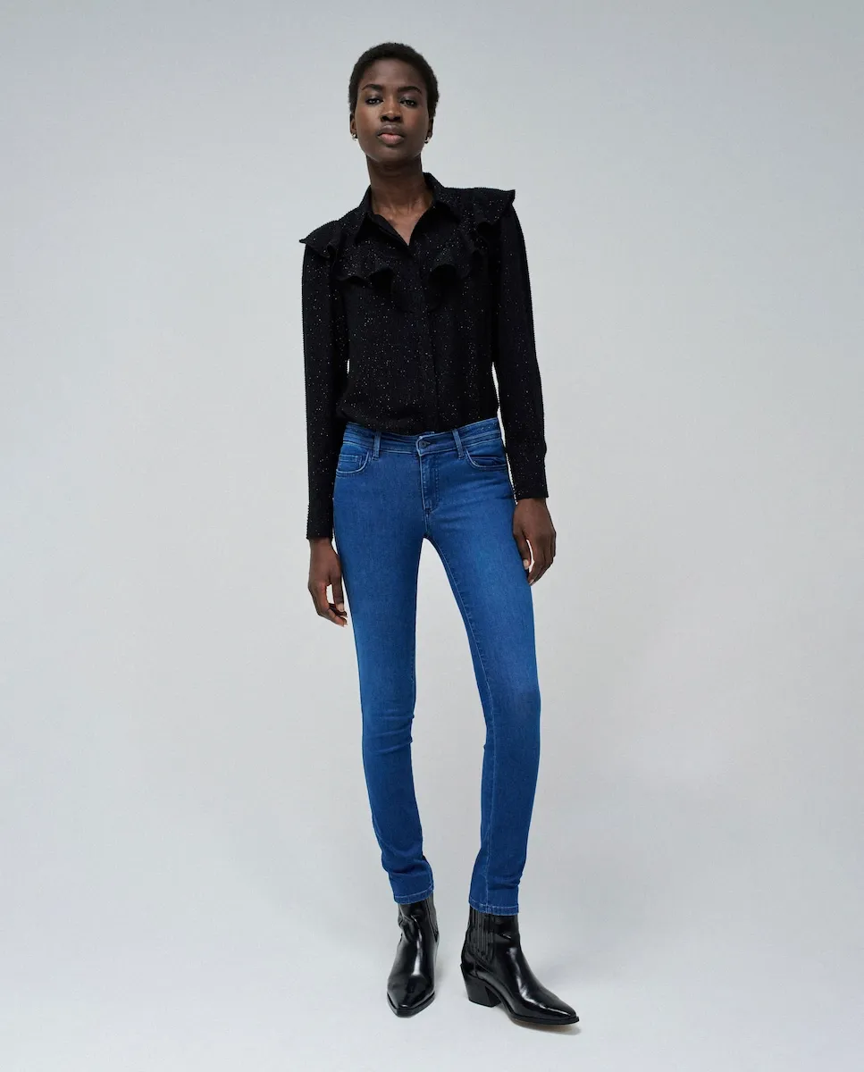 

Женские джинсы-скинни с заниженной посадкой Wonder Push Up Salsa Jeans, синий