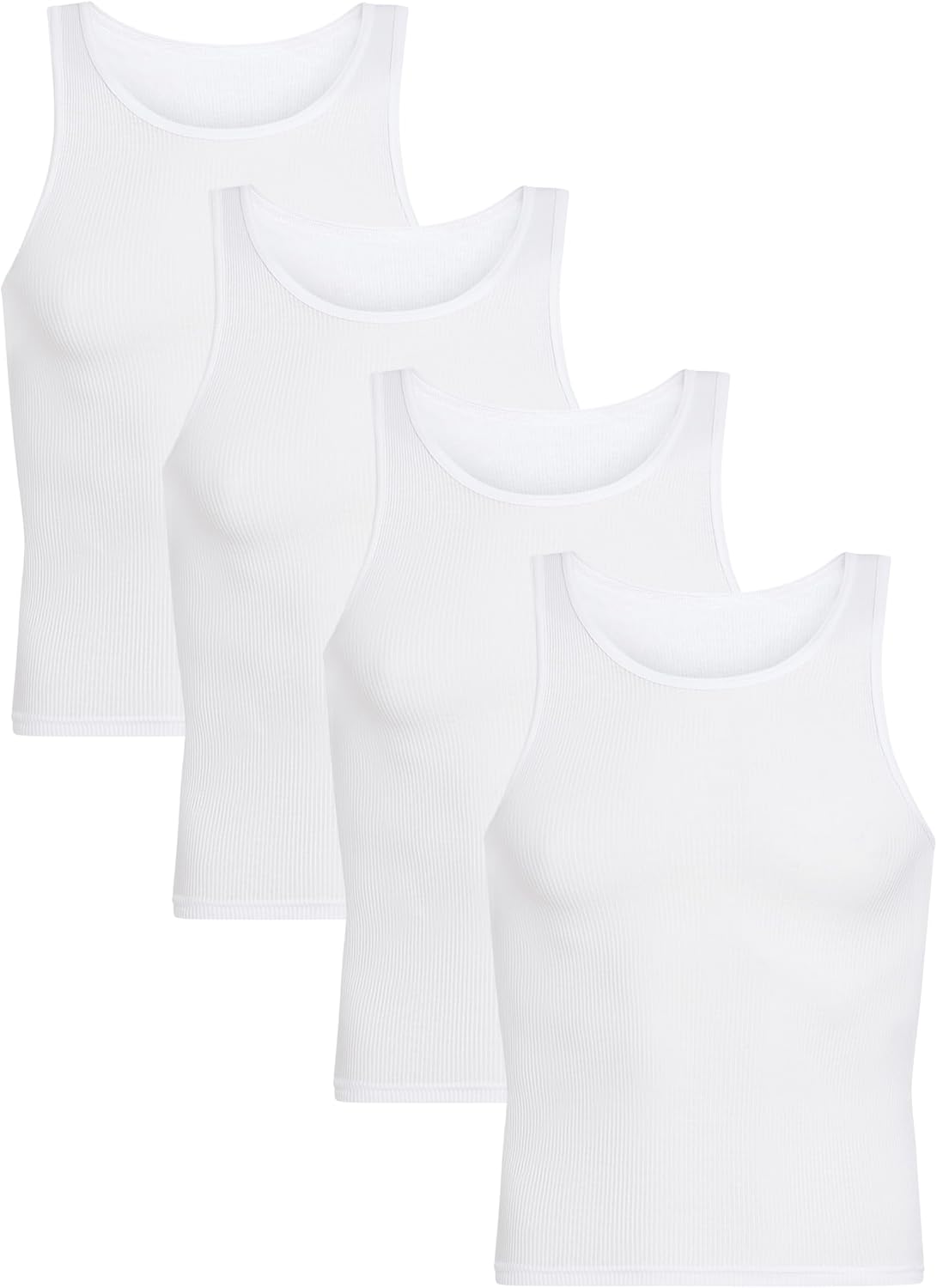 

Набор маек-топов Calvin Klein для мальчиков из хлопка, 4 Pack - Classic White, Белый, Набор маек-топов Calvin Klein для мальчиков из хлопка, 4 Pack - Classic White