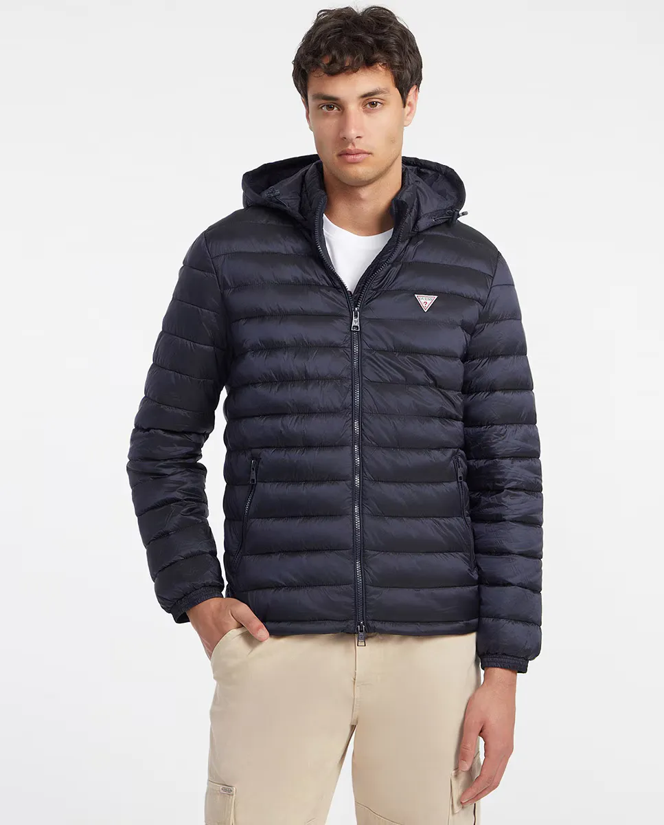 

Пуховик Guess Jeans, темно-синий