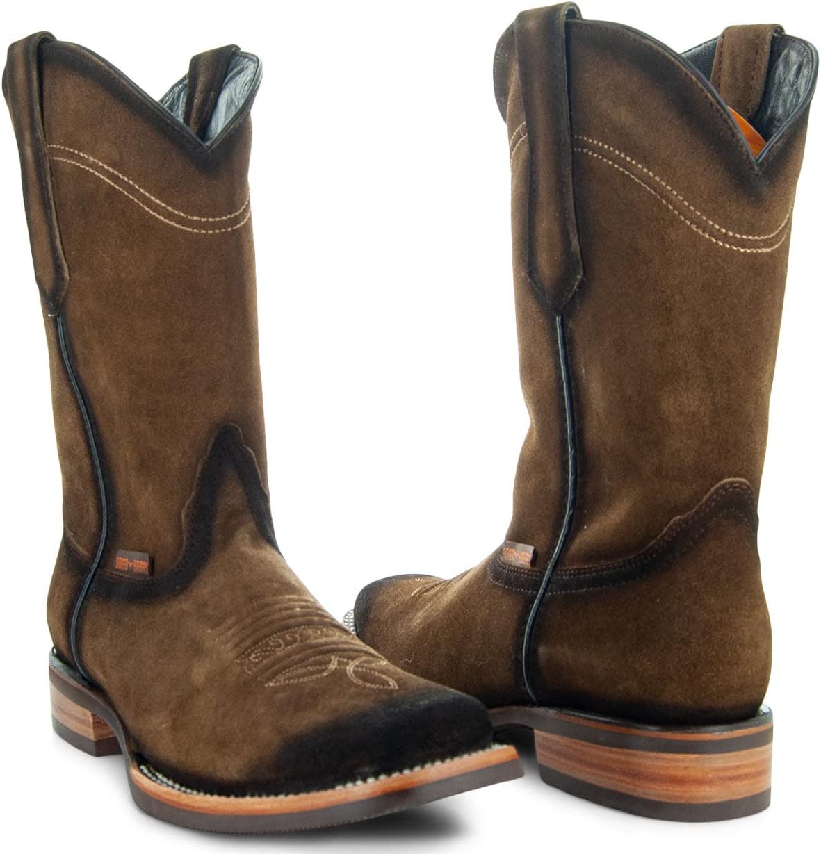 

Мужские замшевые ковбойские сапоги Soto Burnished H50037 Soto Boots, Tan