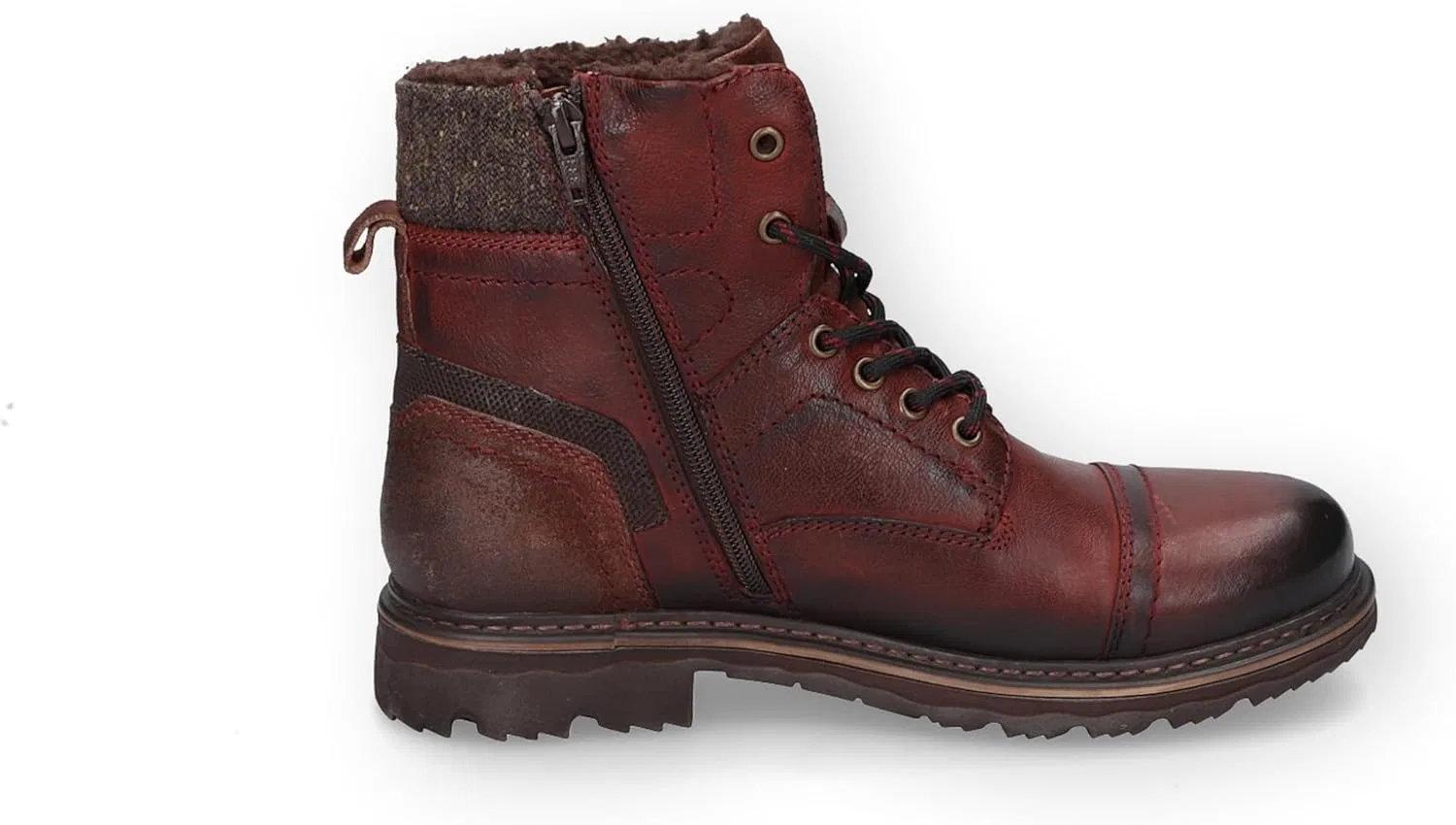 Мужские ботинки Dockers by Gerli, коричневые, базовый стиль, рок-стиль, уличная мода — фото 4