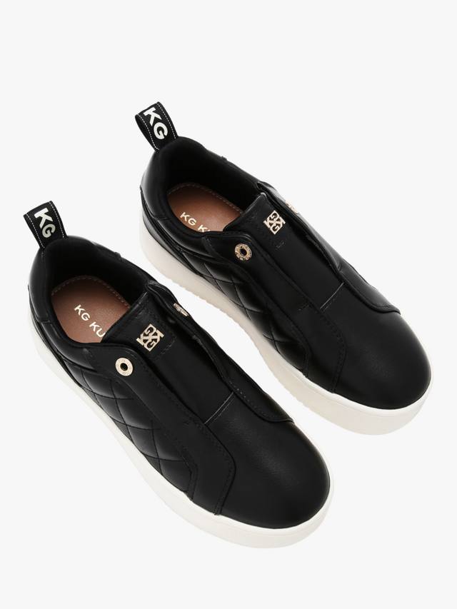 Беспроводные стеганые массивные кроссовки Lighter KG Kurt Geiger, Black — фото 2