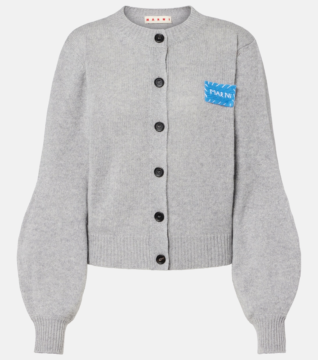 

Кашемировый кардиган с логотипом Marni, Inox