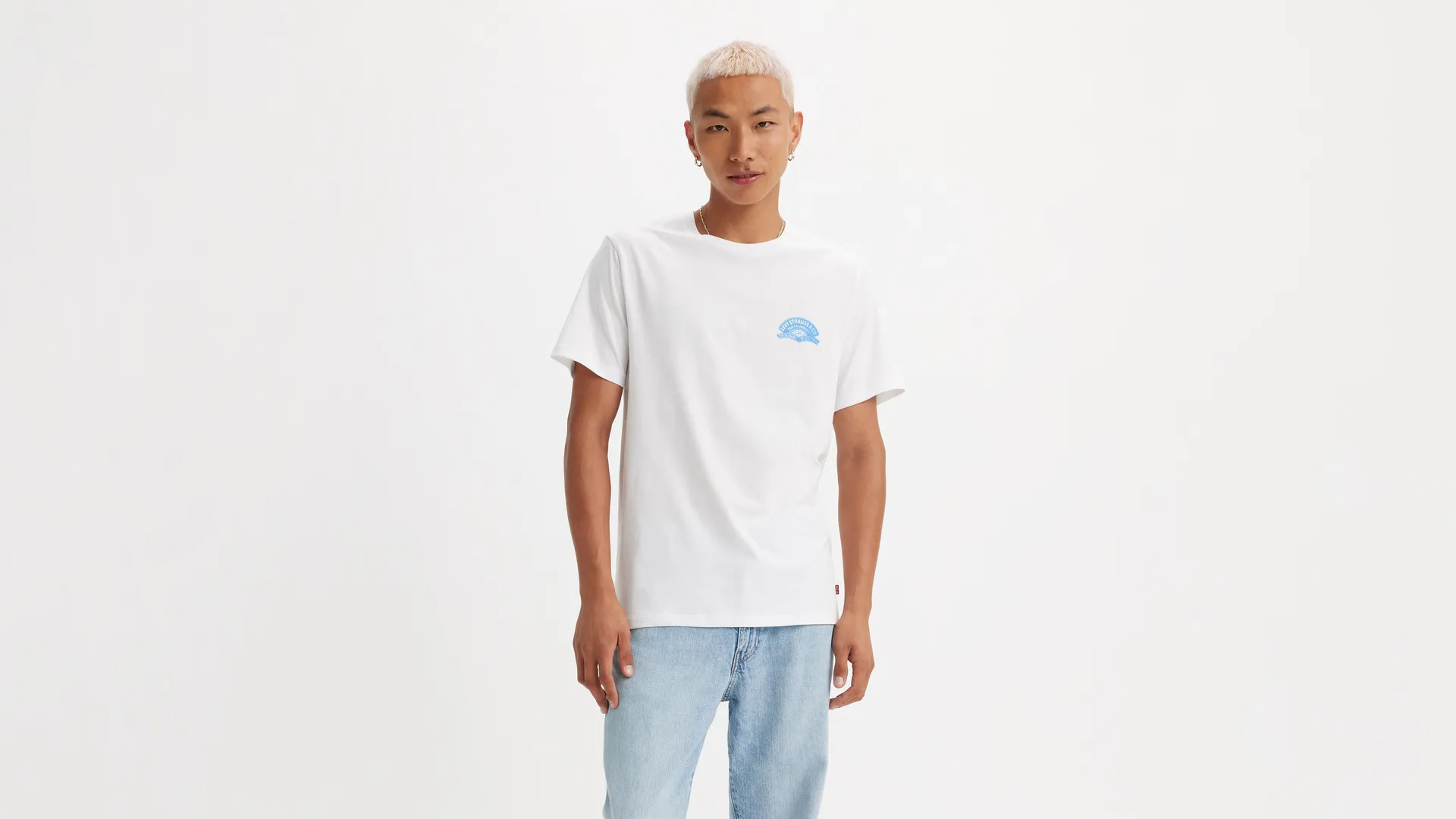 

Классическая футболка с графическим рисунком Levi's, белый
