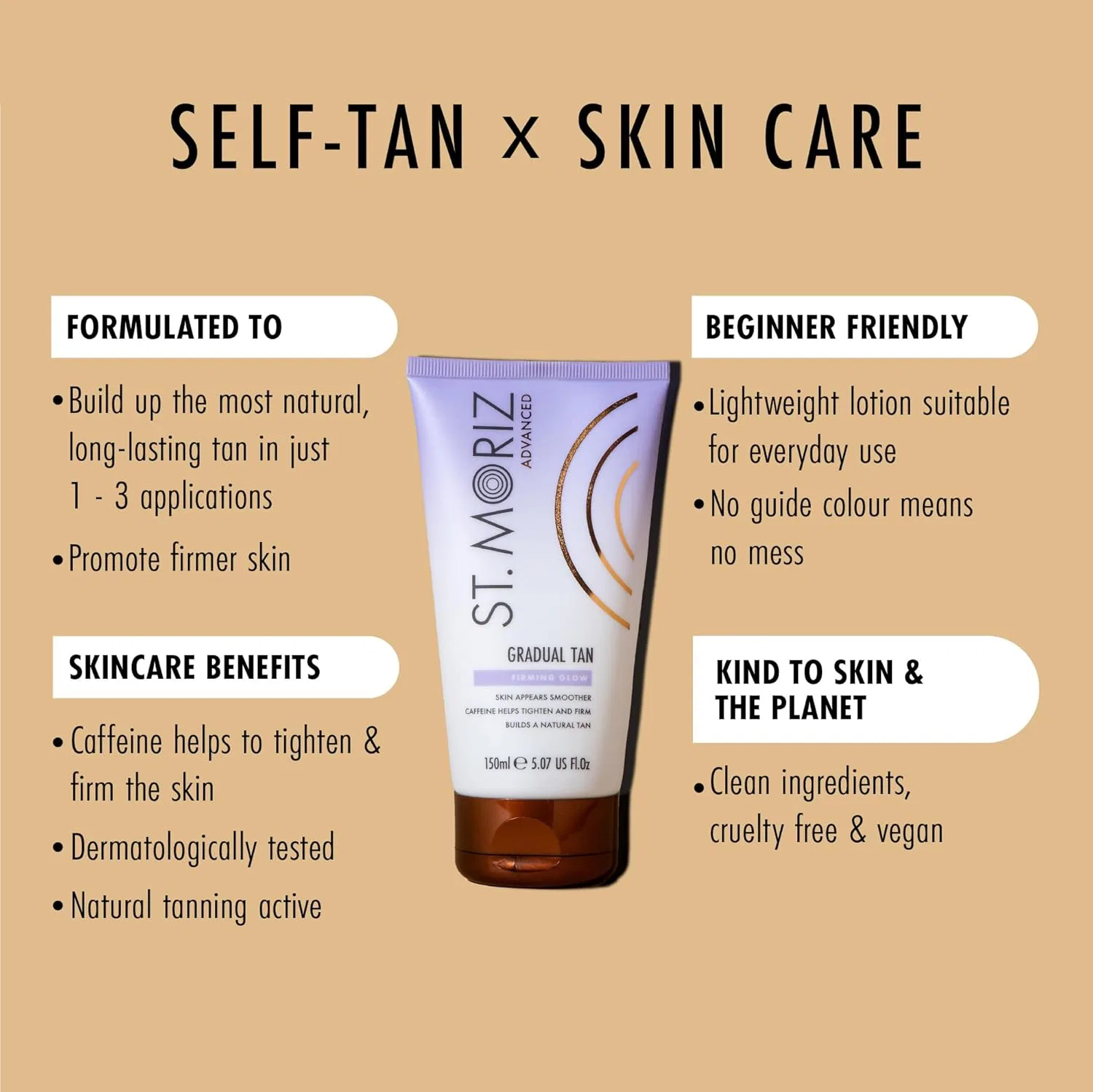 Лосьон для автозагара «Advanced Skin Firming» от St. Moriz, 150 мл St. Moriz — фото 2