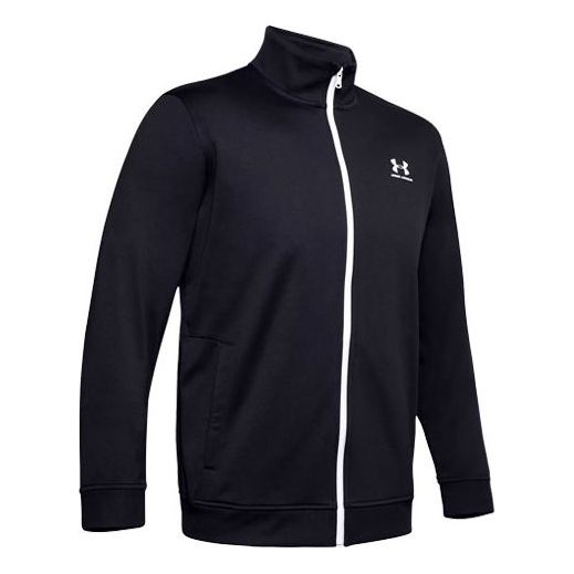 

Куртка sportstyle tricot training jacket 'black white' Under Armour, черный