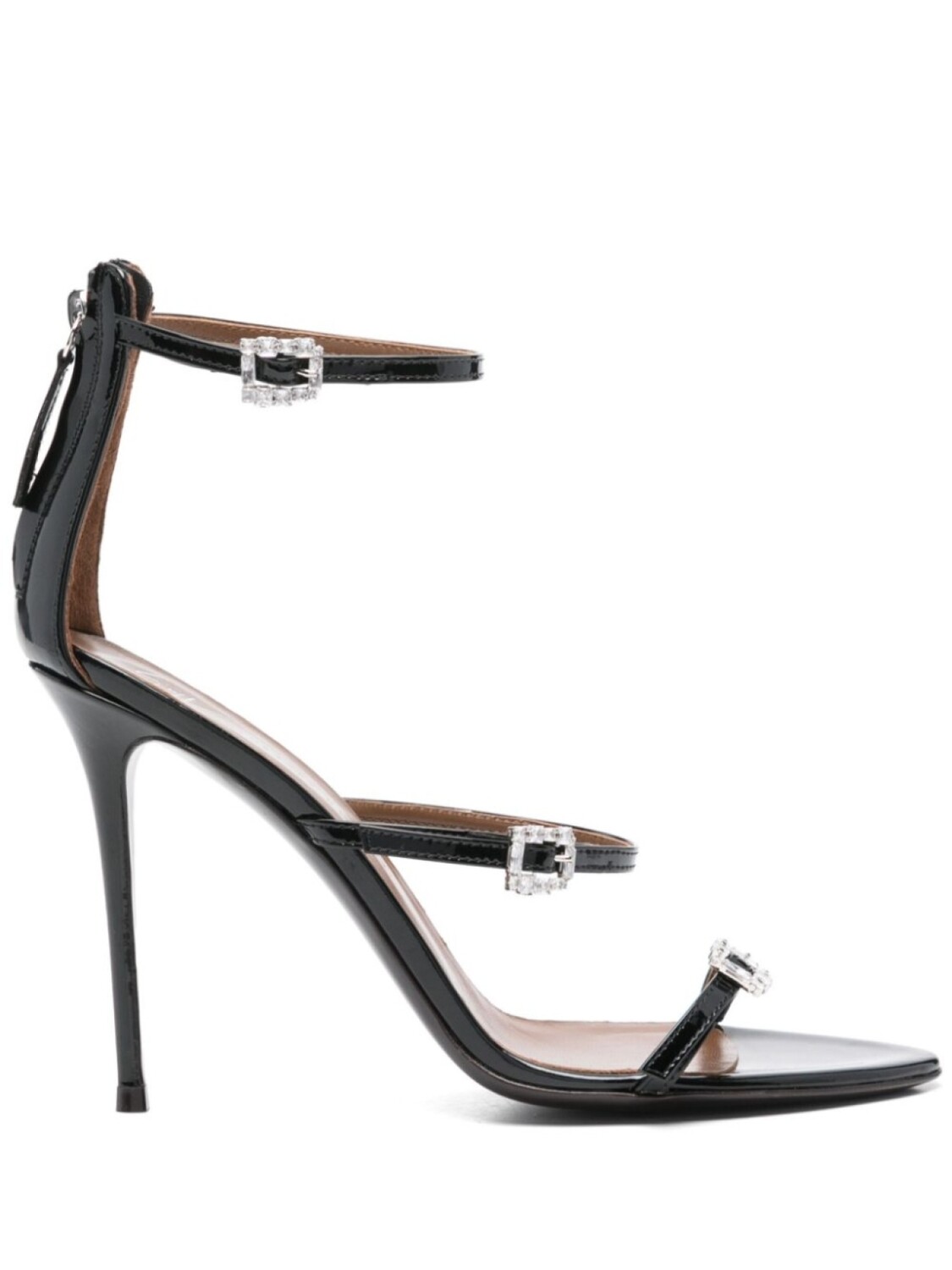 

Сандалии из лакированной кожи 105 мм Giuseppe Zanotti, черный
