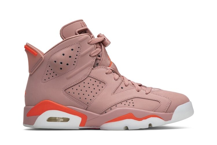 Кроссовки Air Jordan Aleali May x Wmns Air Jordan 6 Retro 'Millennial Pink', розовый