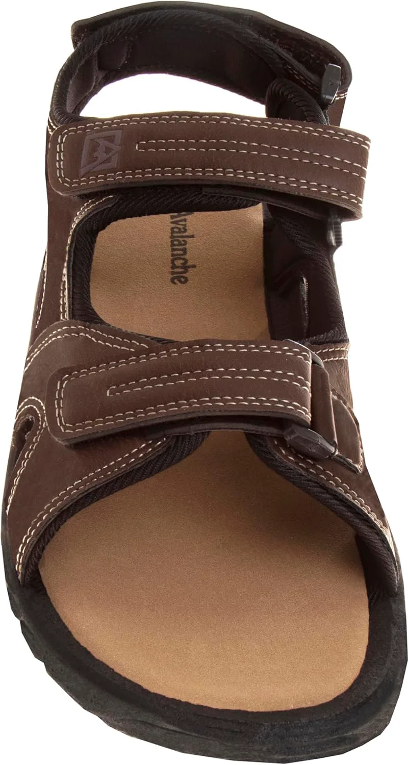 Мужские сандалии Avalanche с открытым носком, регулируемым ремешком - водонепроницаемые рыбацкие сандалии для лета, пляжа и водных видов спорта, коричневый — фото 2