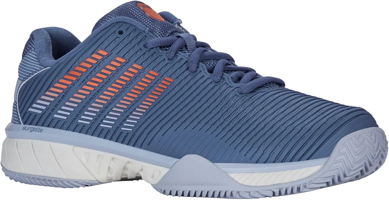 K-Swiss Мужские теннисные кроссовки Performance Hypercourt Express Hb - Highrise/Black/Neon Blaze — фото 2