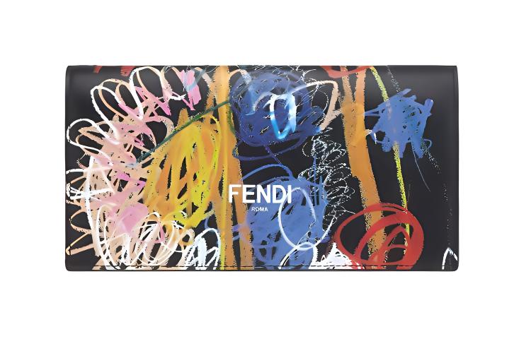 

Кошелек из коровьей кожи мужской Black/Multicolor FENDI, Box(Set+Box)