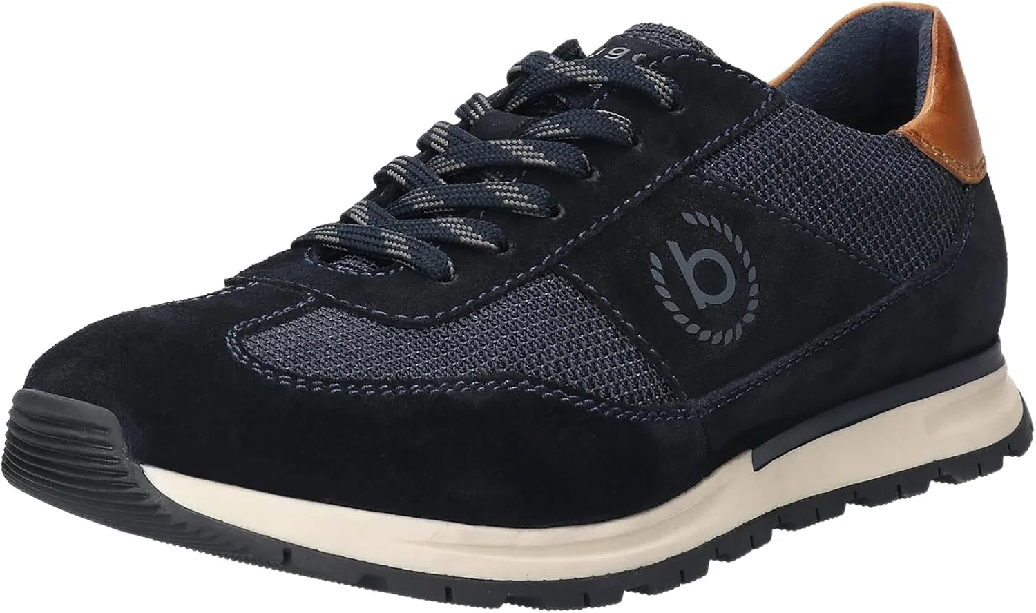 Мужские деловые туфли Bugatti, на шнуровке, со сменной стелькой, Dark Blue 4100