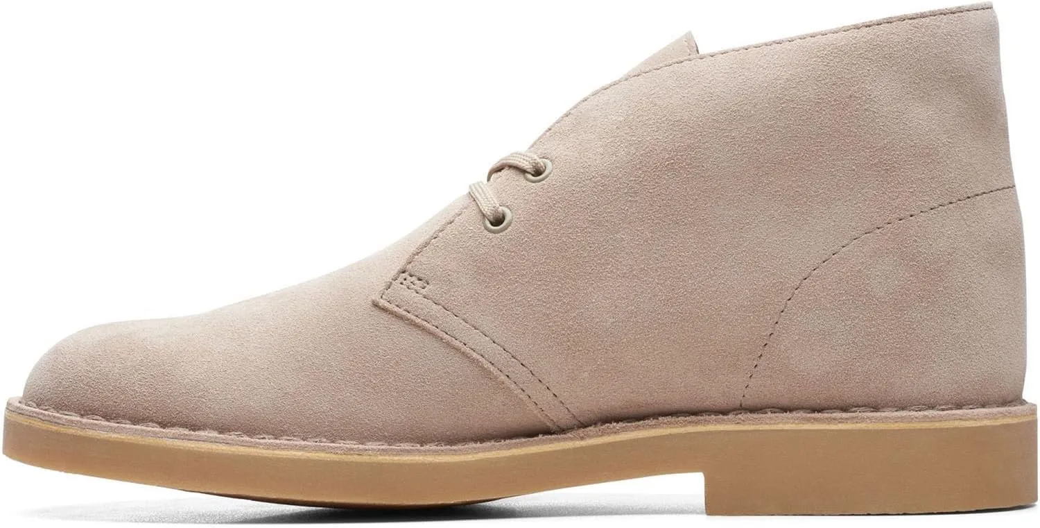 Ботинки Clarks Originals Desert Boot, мужские ботинки Desert Boots, ботинки на невысоком каблуке и ботинки, серые (замша wolf)