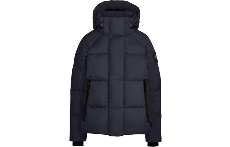 Футболка FW22 Пуховая куртка женская тёмно-синяя Canada Goose — фото 2
