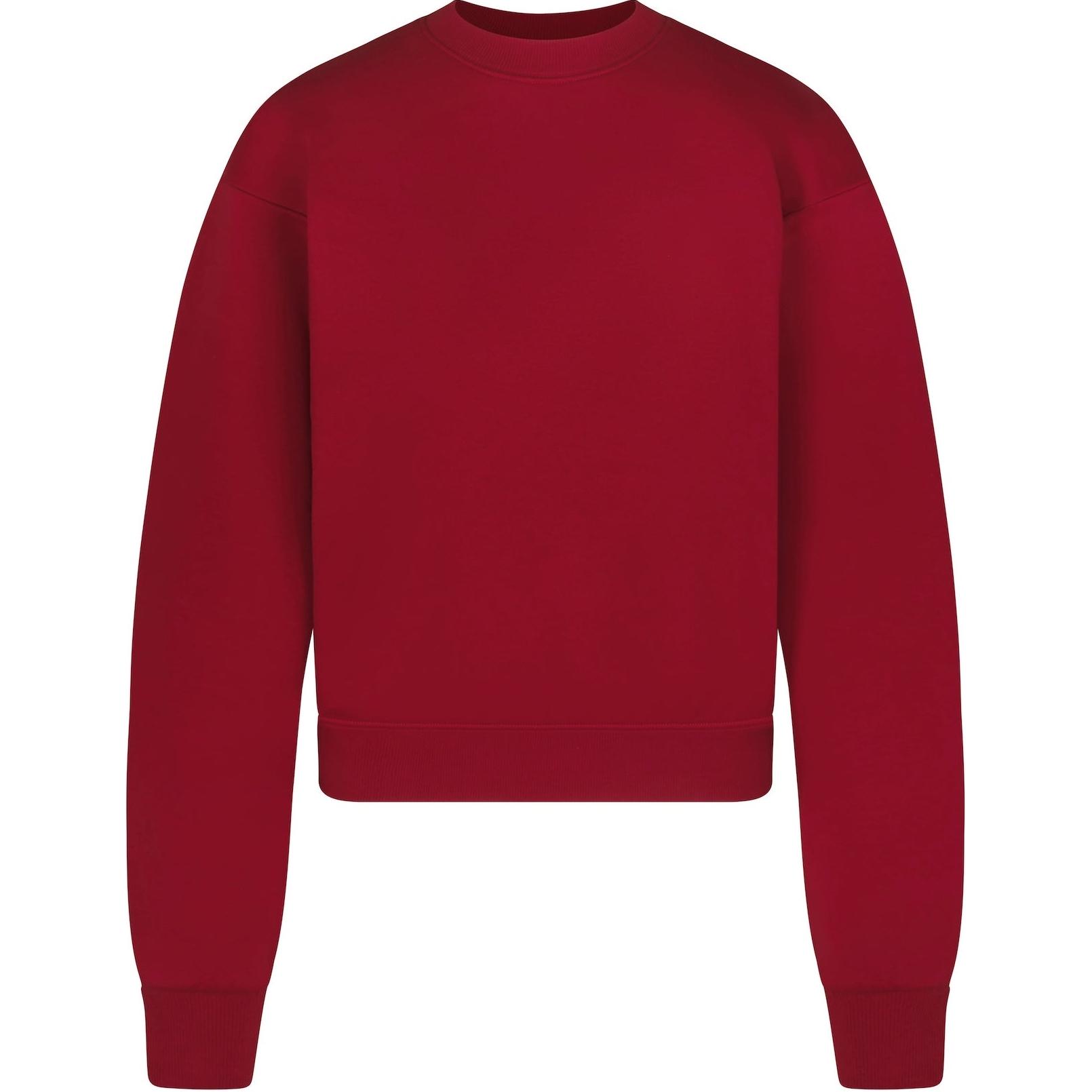 

Skims Толстовка Holiday Collection FW24 COTTON FLEECE CLASSIC CREWNECK женская CRANBERRY/Cranberry