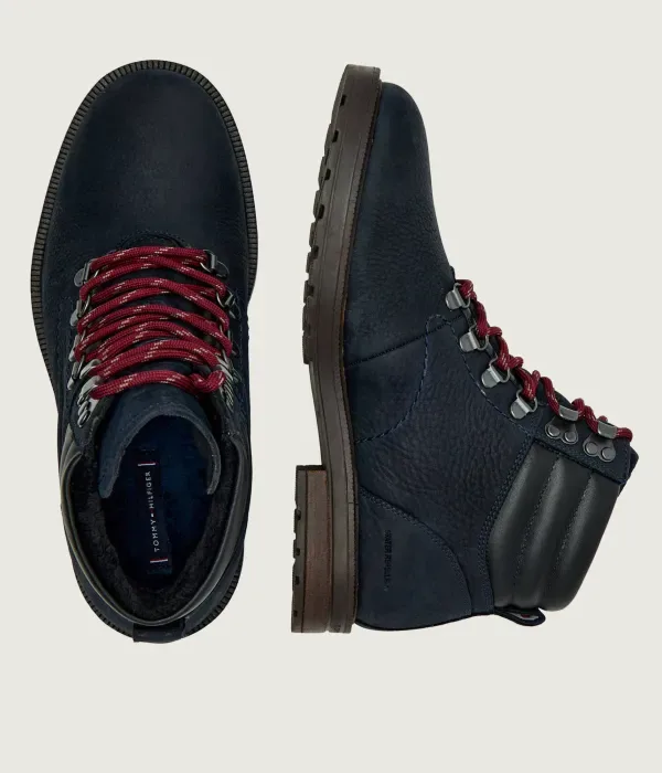 Высокие кожаные туфли Tommy Hilfiger, темно-синий — фото 4