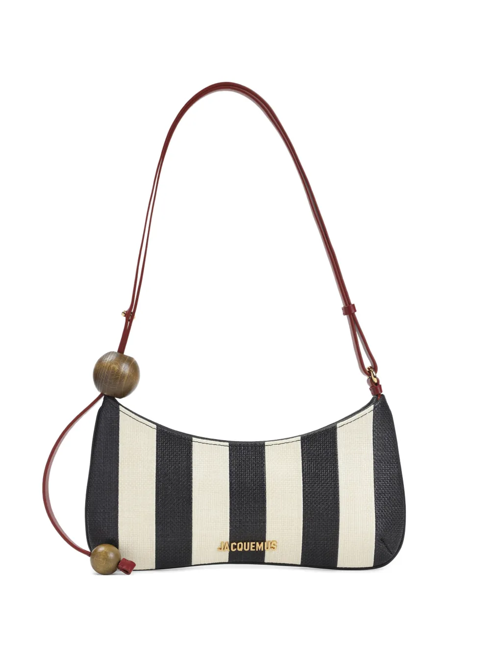 

Полосатая сумка на плечо Bisou Perle Jacquemus, черный