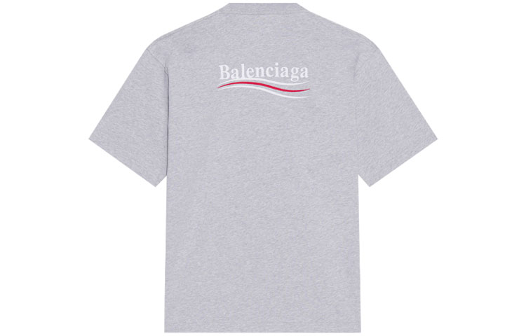 Футболка мужская светло-серая Balenciaga — фото 3