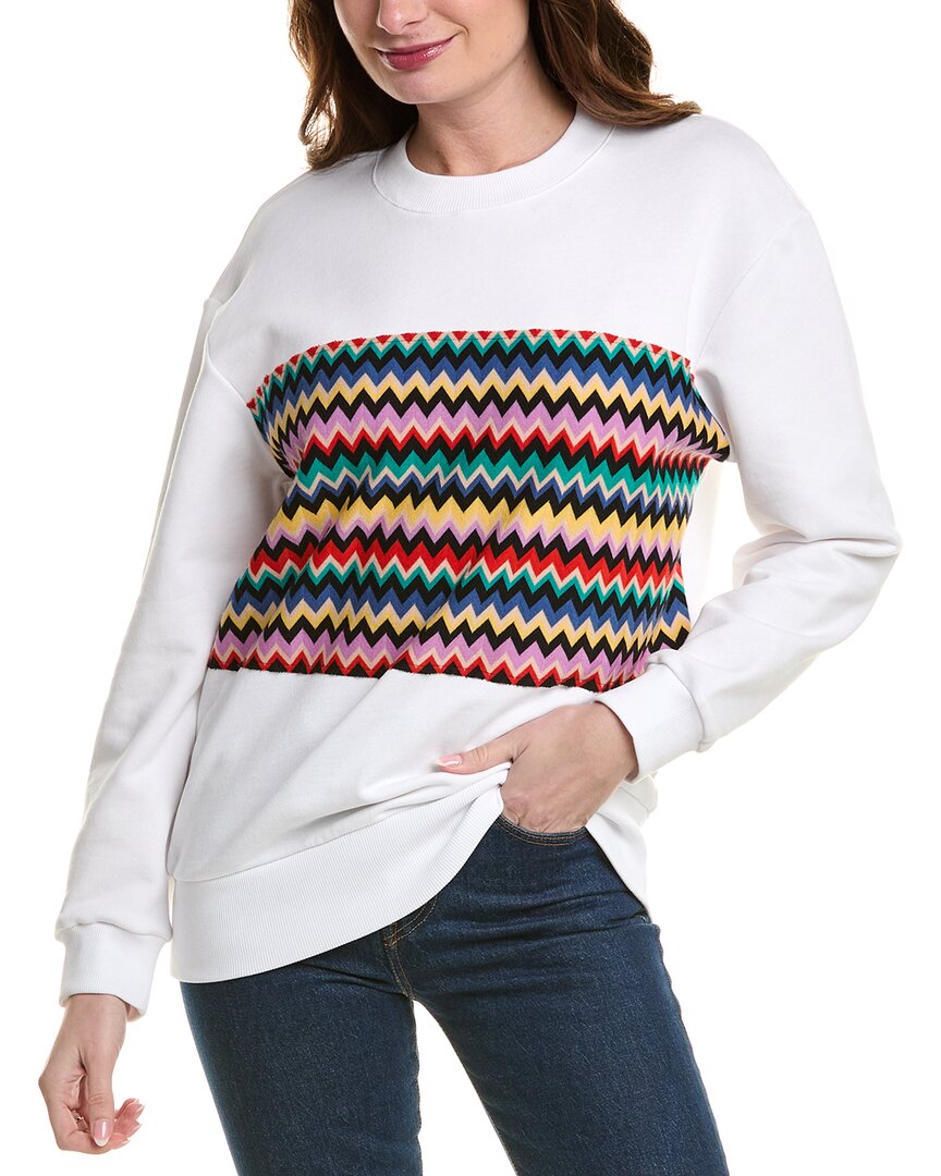 

Толстовка Missoni с шерстяной отделкой, белый